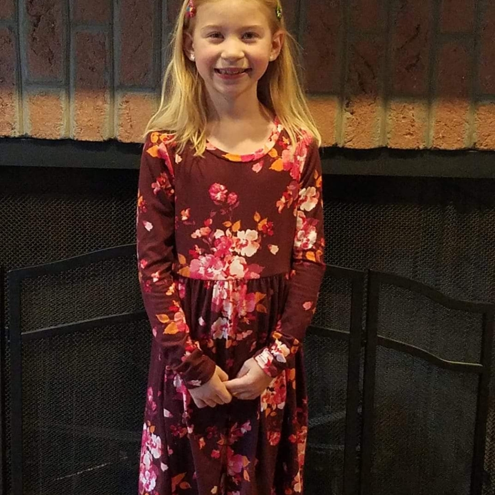 Girls midi dress